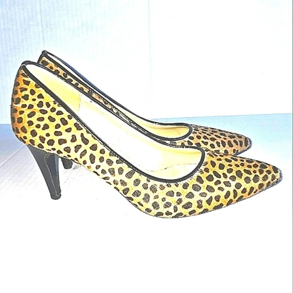 Massimo Baldi Italian Hair Leapord Pumps